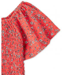 Childrens Place Red Berry Smocked Top